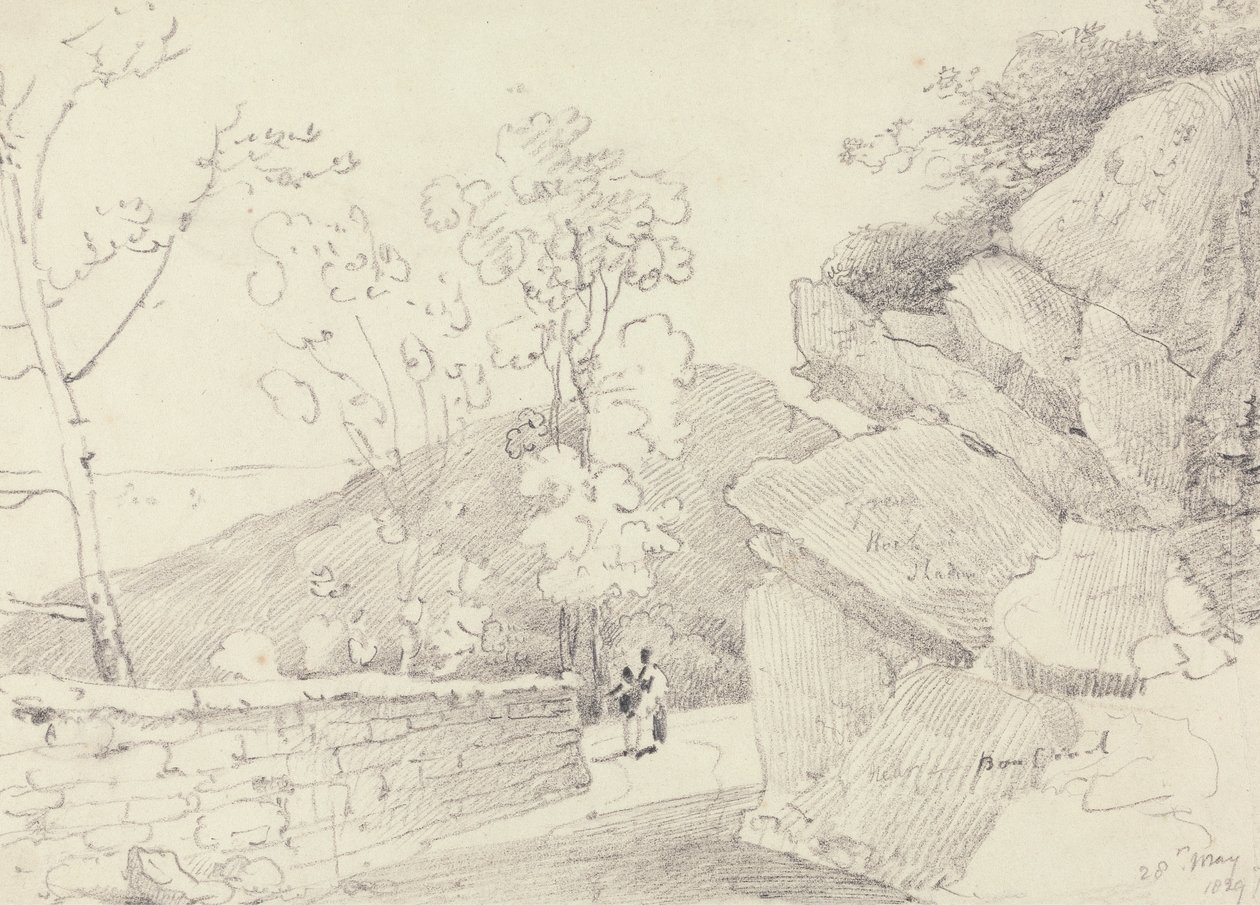 Près de Bonchurch, Île de Wight, 28 Mai 1829 - Capt. Thomas Hastings