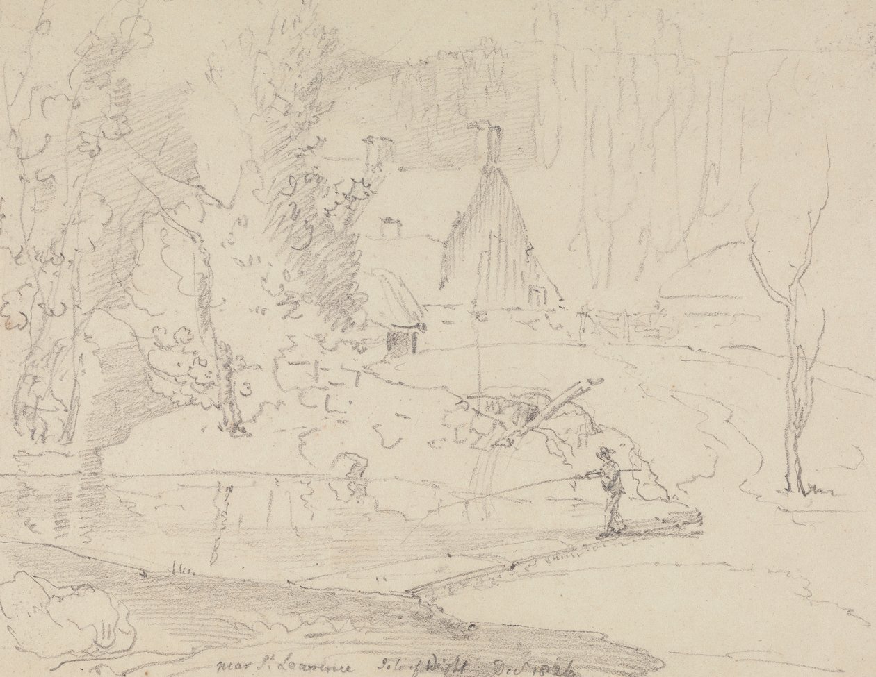 Près de Saint Lawrence, Île de Wight, décembre 1826 - Capt. Thomas Hastings