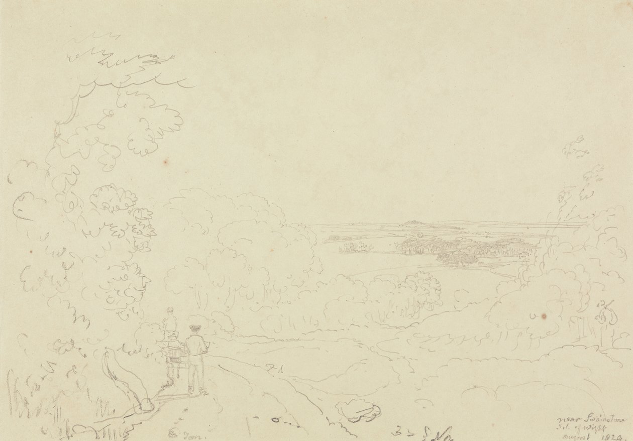 Près de Swainstone, île de Wight, août 1829 - Capt. Thomas Hastings