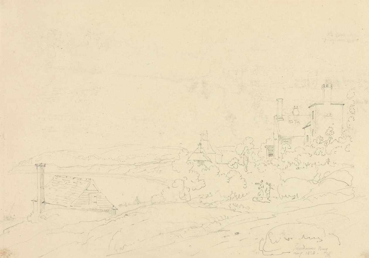 Baie de Sandown, île de Wight, août 1828 - Capt. Thomas Hastings