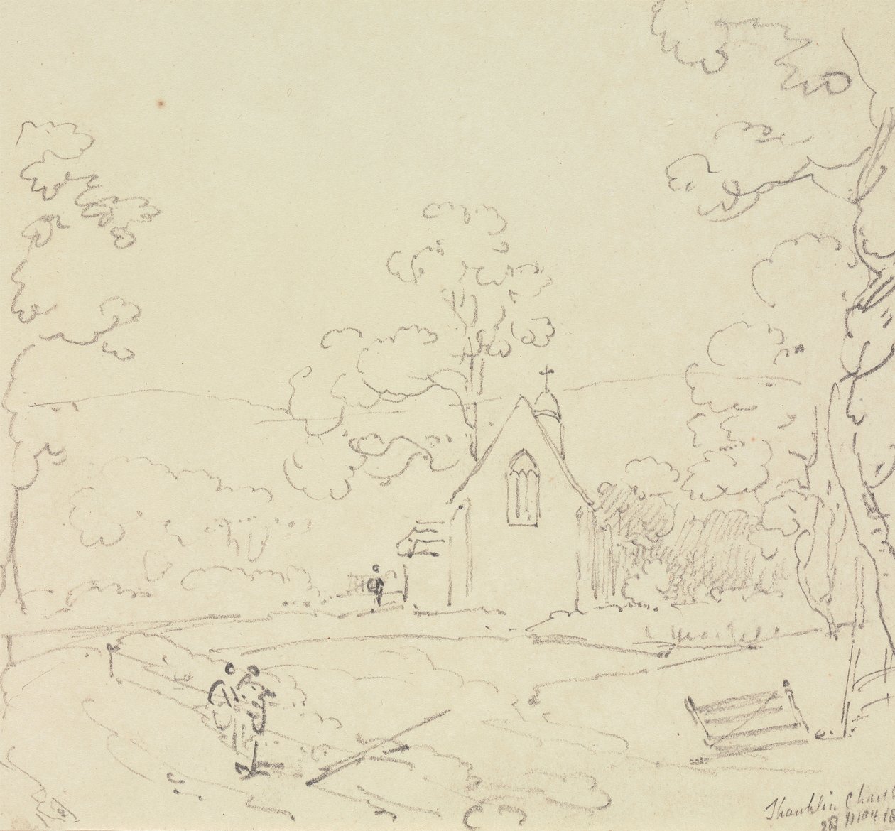 Église de Shanklin, Île de Wight, 28 mai 1829 - Capt. Thomas Hastings