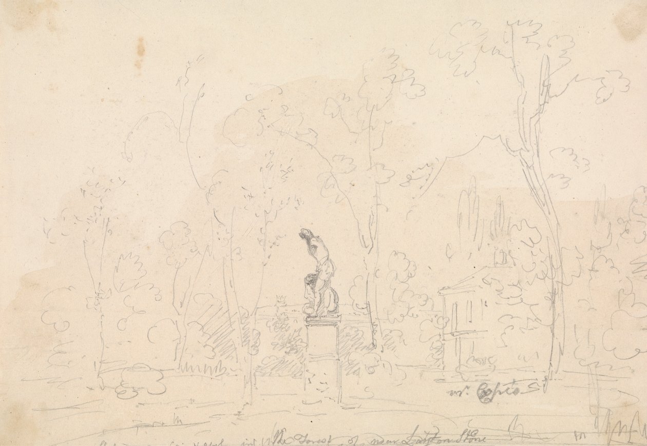 Statue de Caïn et Abel dans la forêt près de Leytonstone - Capt. Thomas Hastings