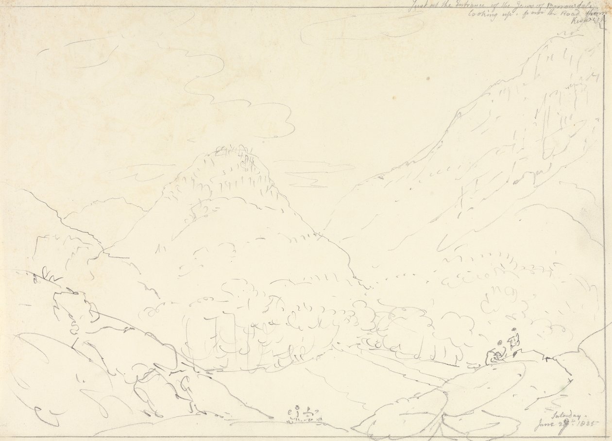 Les mâchoires de Borrowdale, samedi 27 juin 1835 - Capt. Thomas Hastings