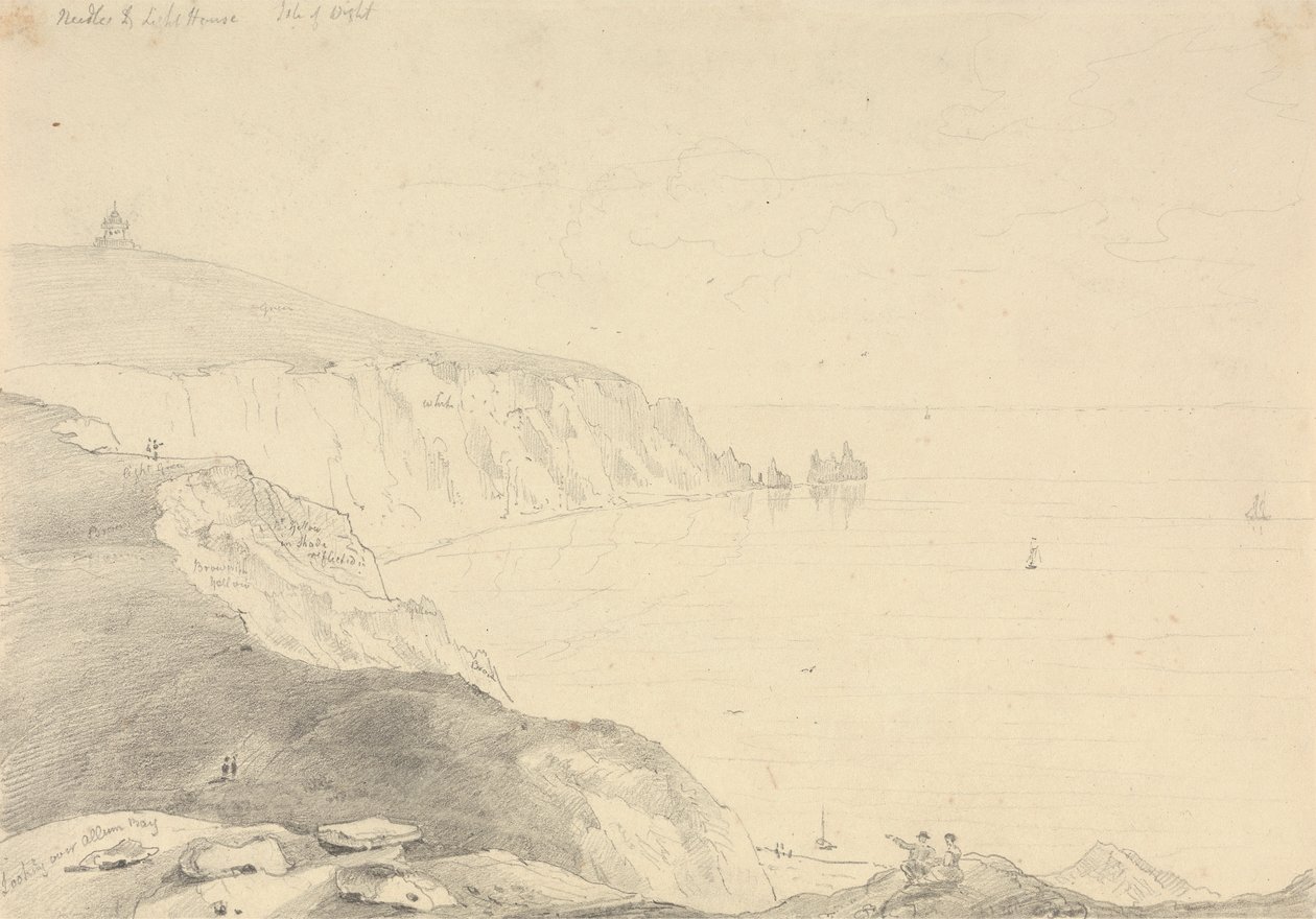 Les Aiguilles et le phare, Île de Wight - Capt. Thomas Hastings