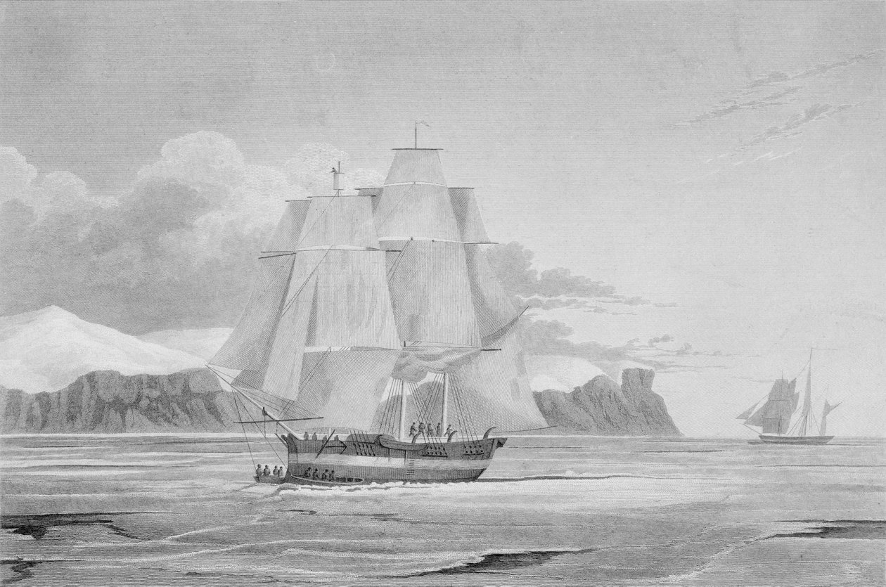 Navigation à travers la jeune glace, septembre 1824, du 