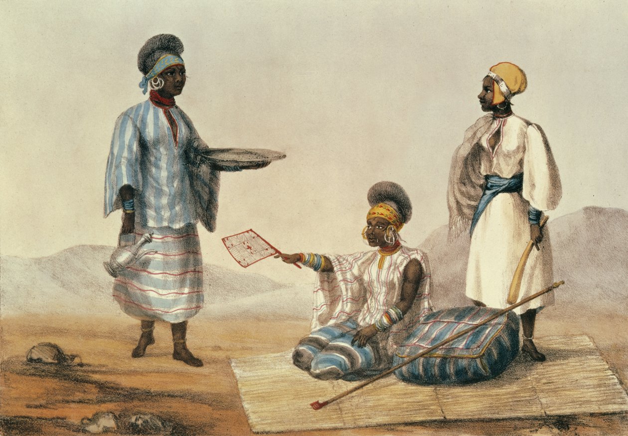 Noirs du Soudan, planche de Un récit de voyages en Afrique du Nord gravée par M. Gauci (fl.1810-46) 1821 - Captain George Francis Lyon