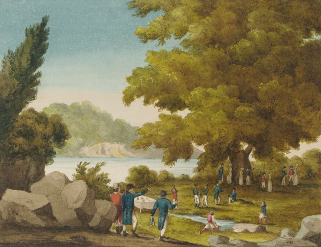 La Fontaine du Bashaw, Santa Maura, Grèce - Captain George Francis Lyon