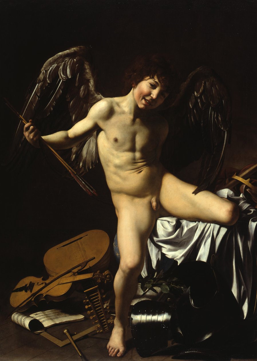 Allemand : Amor als Sieger Amor Vincit Omnia - Caravaggio