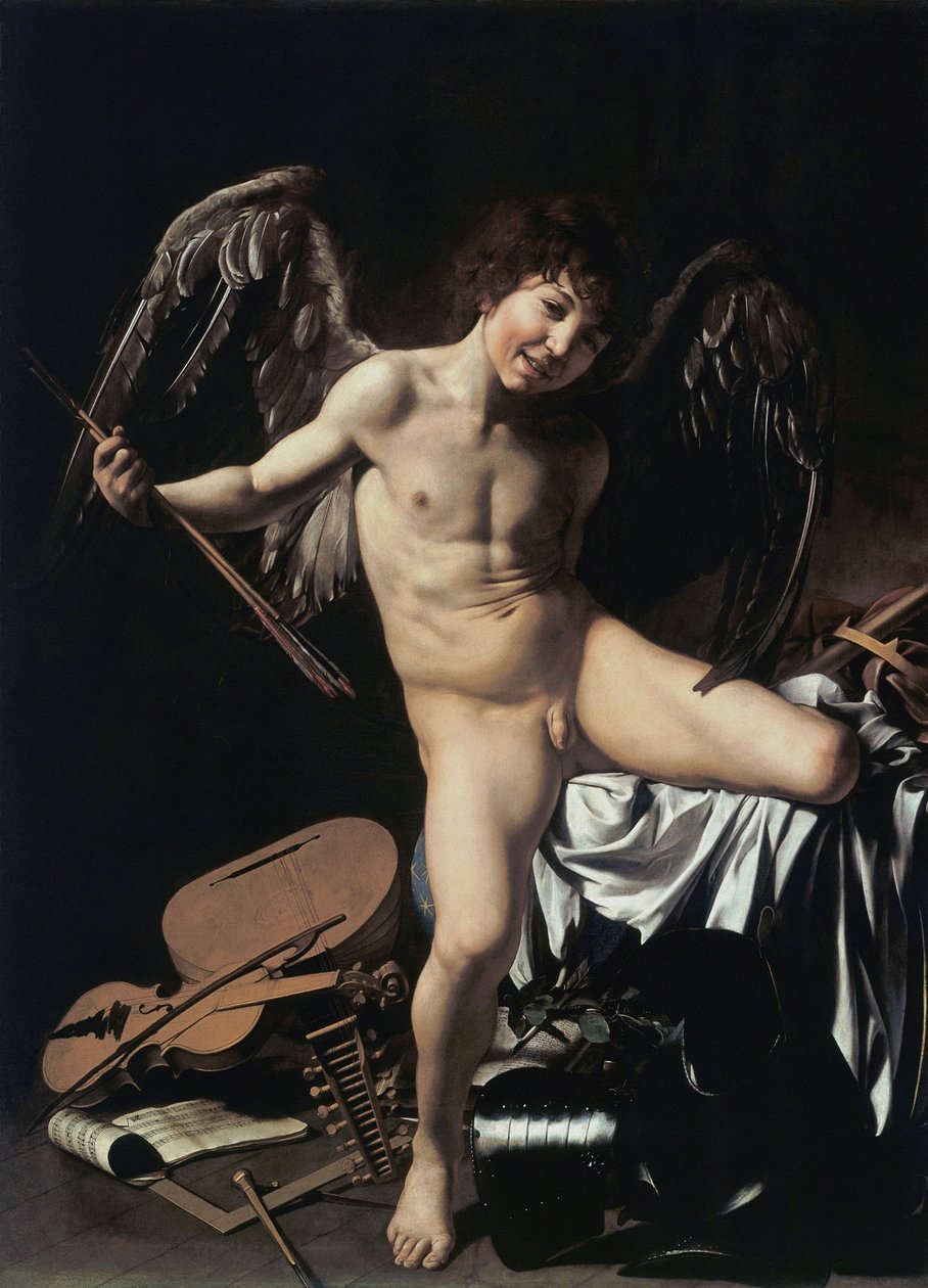Allemand : Amor als Sieger Amor Vincit Omnia - Caravaggio