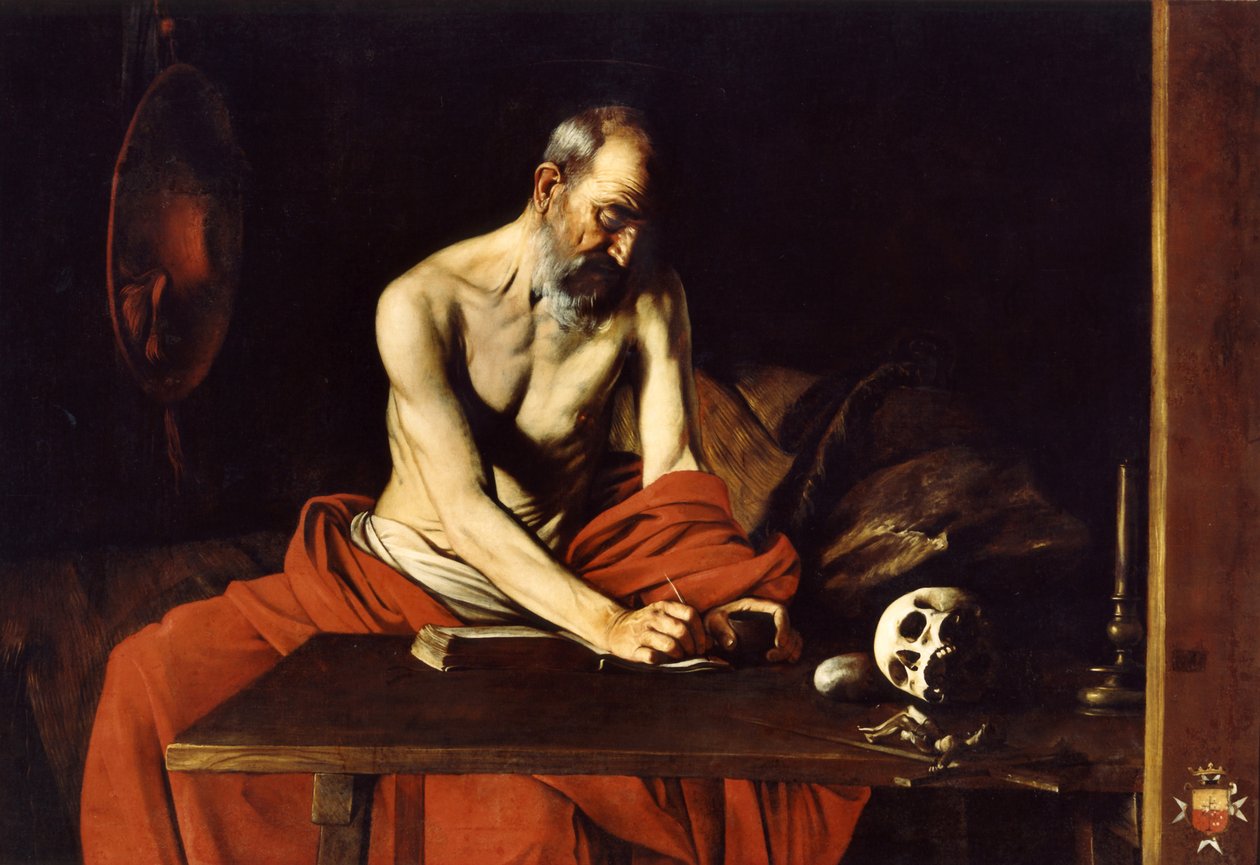 Saint Jérôme Écriture - Caravaggio