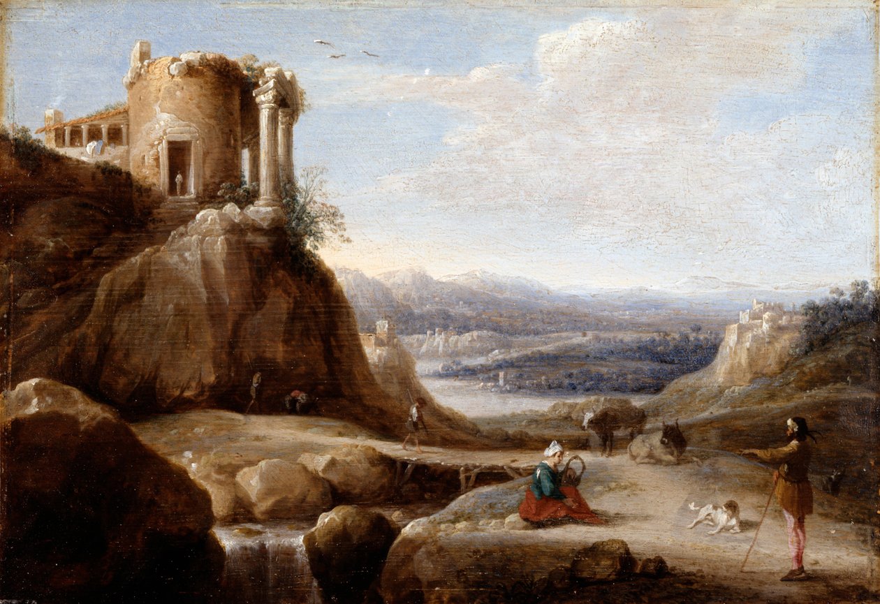 Un temple en ruine - Carel Cornelisz De Hooch