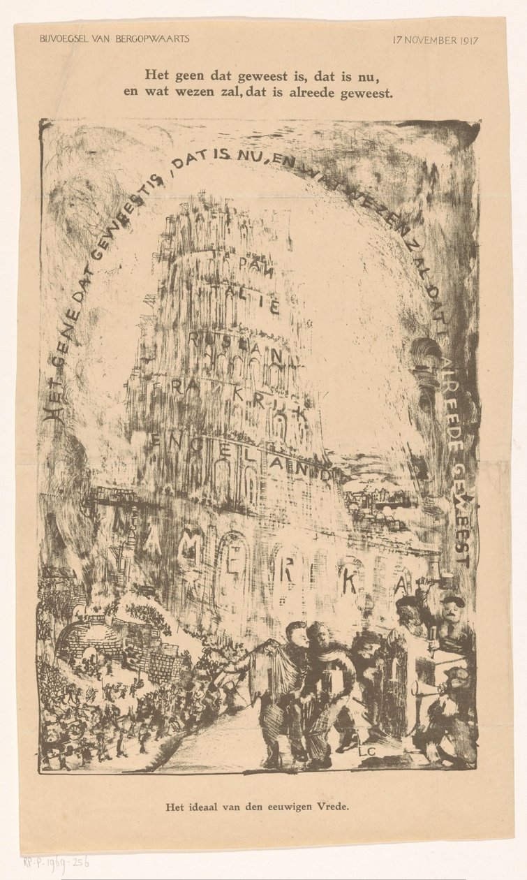 Tour avec noms de pays - Carel Adolph Lion Cachet