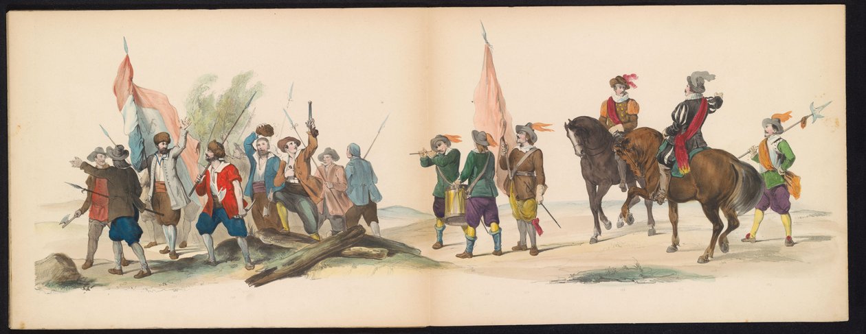 Mascarade des étudiants de Leyde, 1850 (plaque 12) - Carel Christiaan Antony Last