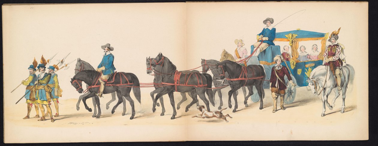 Mascarade des étudiants de Leyde, 1850 (pl. 8) - Carel Christiaan Antony Last