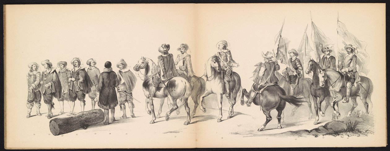 Mascarade des étudiants de Leyde, 1850 (plaque 9) - Carel Christiaan Antony Last