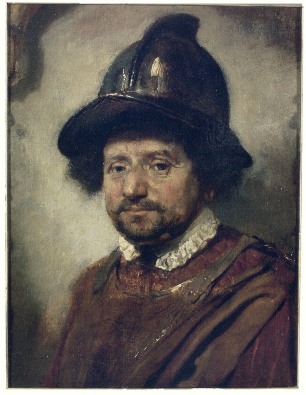 Homme avec un casque - Carel Fabritius