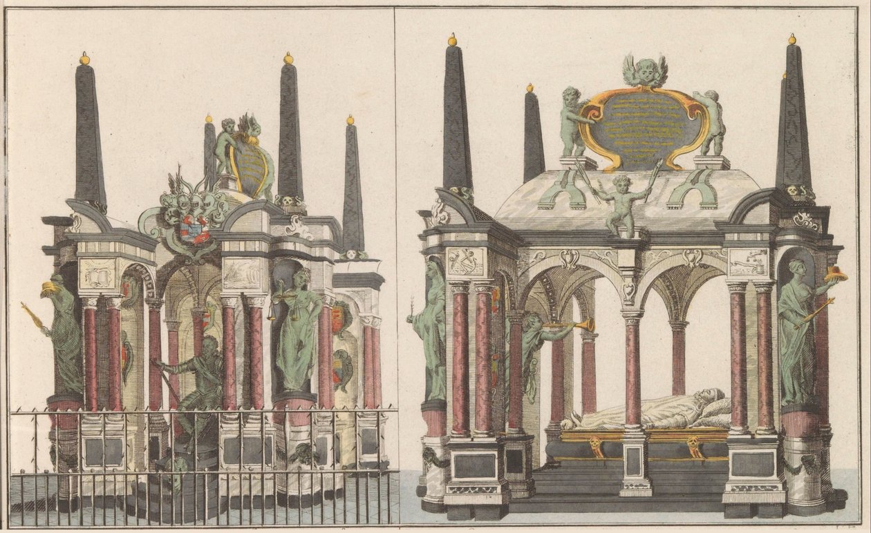 Mausolée de la Famille royale dans la grande Église à Delft - Carel Frederik Bendorp (I) (possibly)