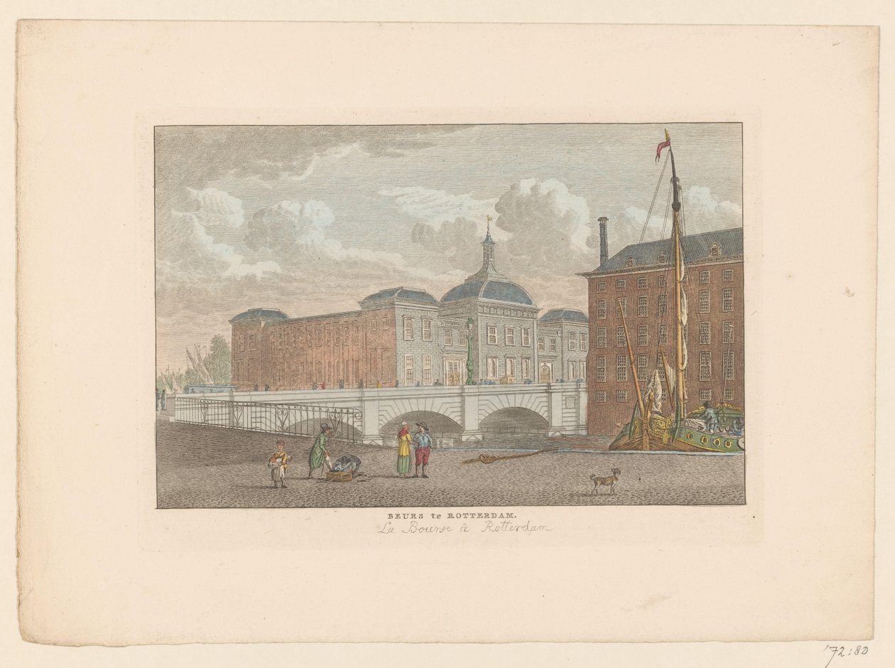 Vue sur la Bourse à Rotterdam - Carel Frederik Bendorp (I)