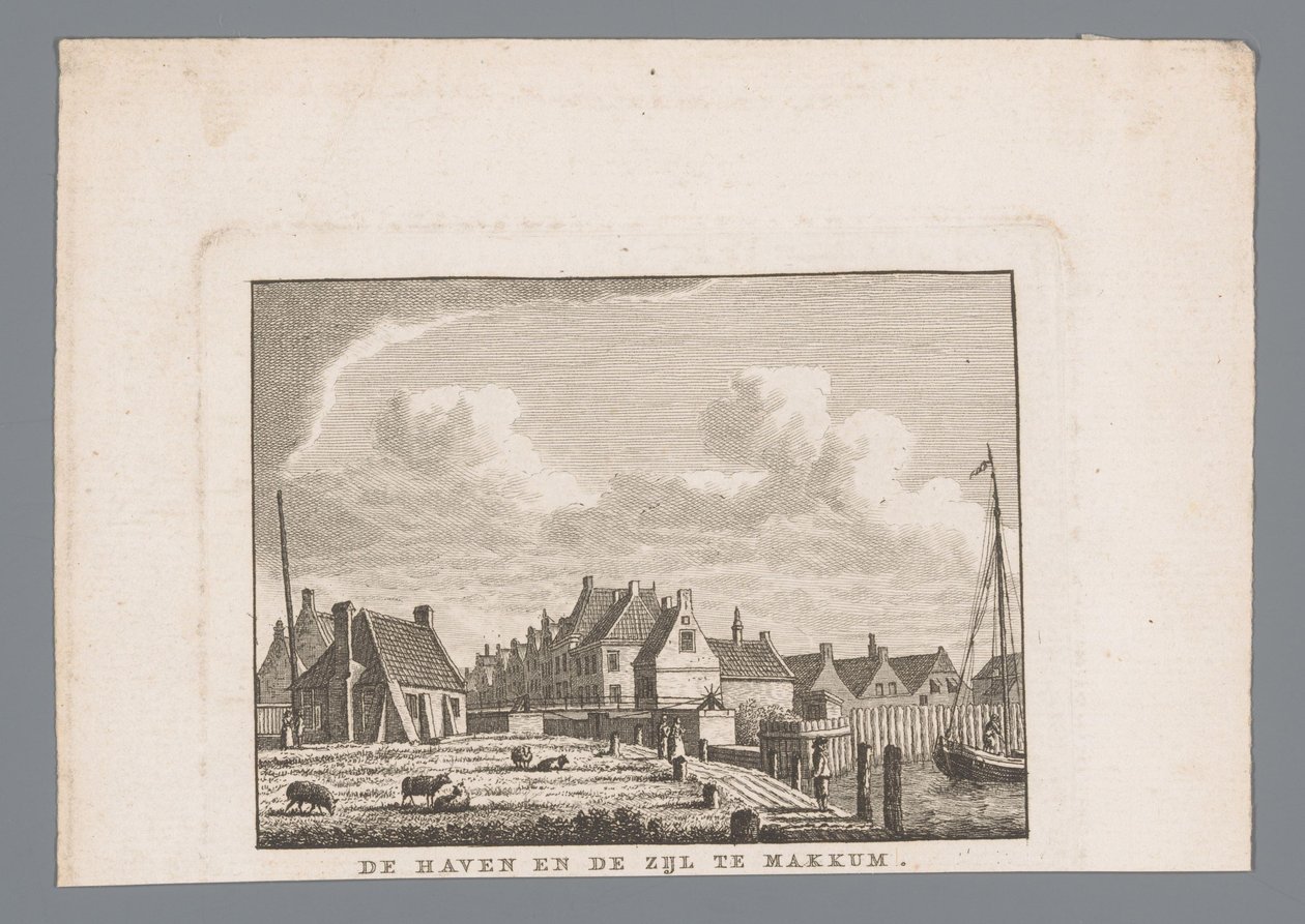 Port et écluse à Makkum - Carel Frederik Bendorp (I)