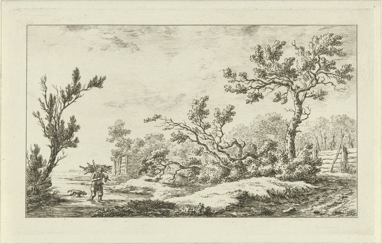 Ramasseur de bois (Paysages A-F) - Carel Lodewijk Hansen