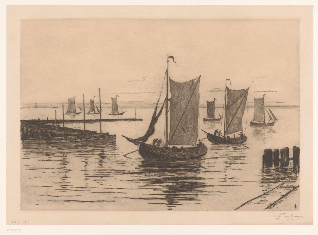 Retour de la flotte de pêche - Carel Nicolaas Storm van 