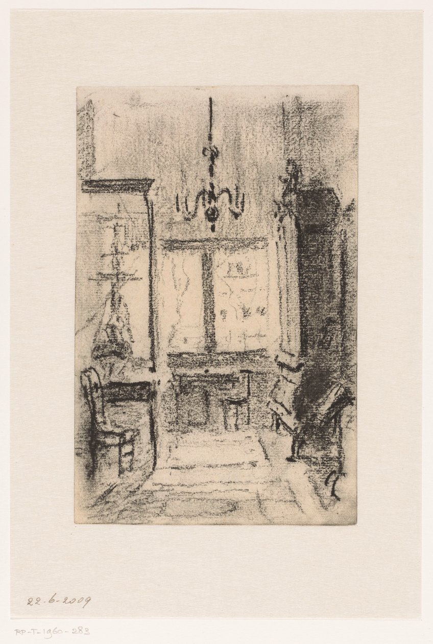 Intérieur de la maison de Simon van Gijn au Nieuwe Haven à Dordrecht - Carel Nicolaas Storm van 