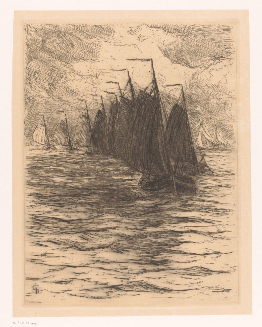 Flotte en mer - Carel Nicolaas Storm van 