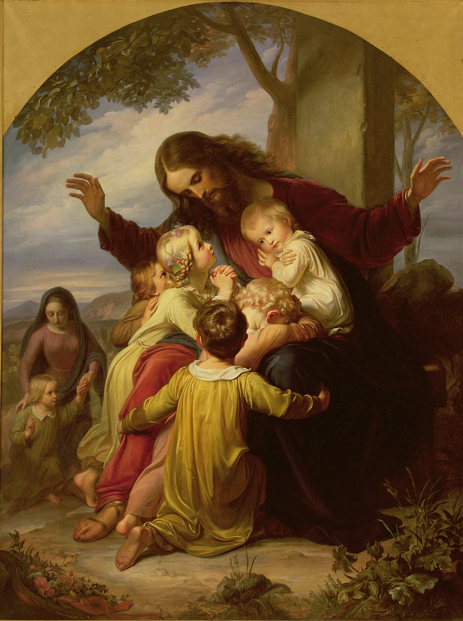 Laissez venir à moi les petits enfants - Carl Christian Vogel von Vogelstein