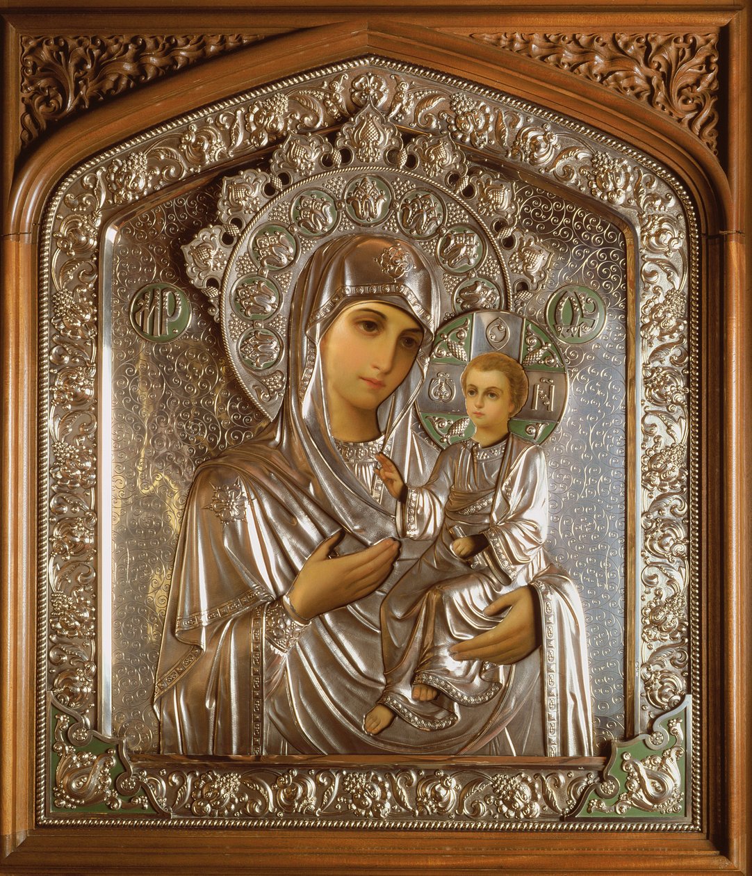 Icône de la Vierge Marie et de l