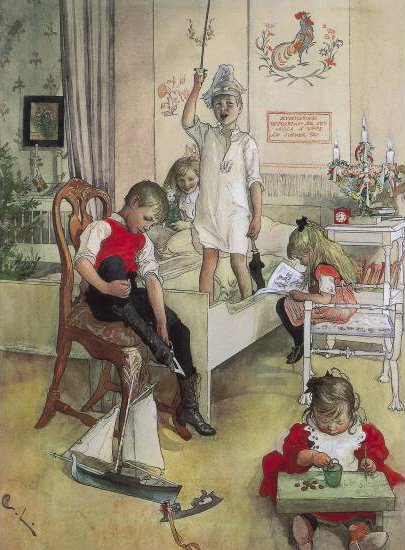 Matin de Noël - Carl Larsson