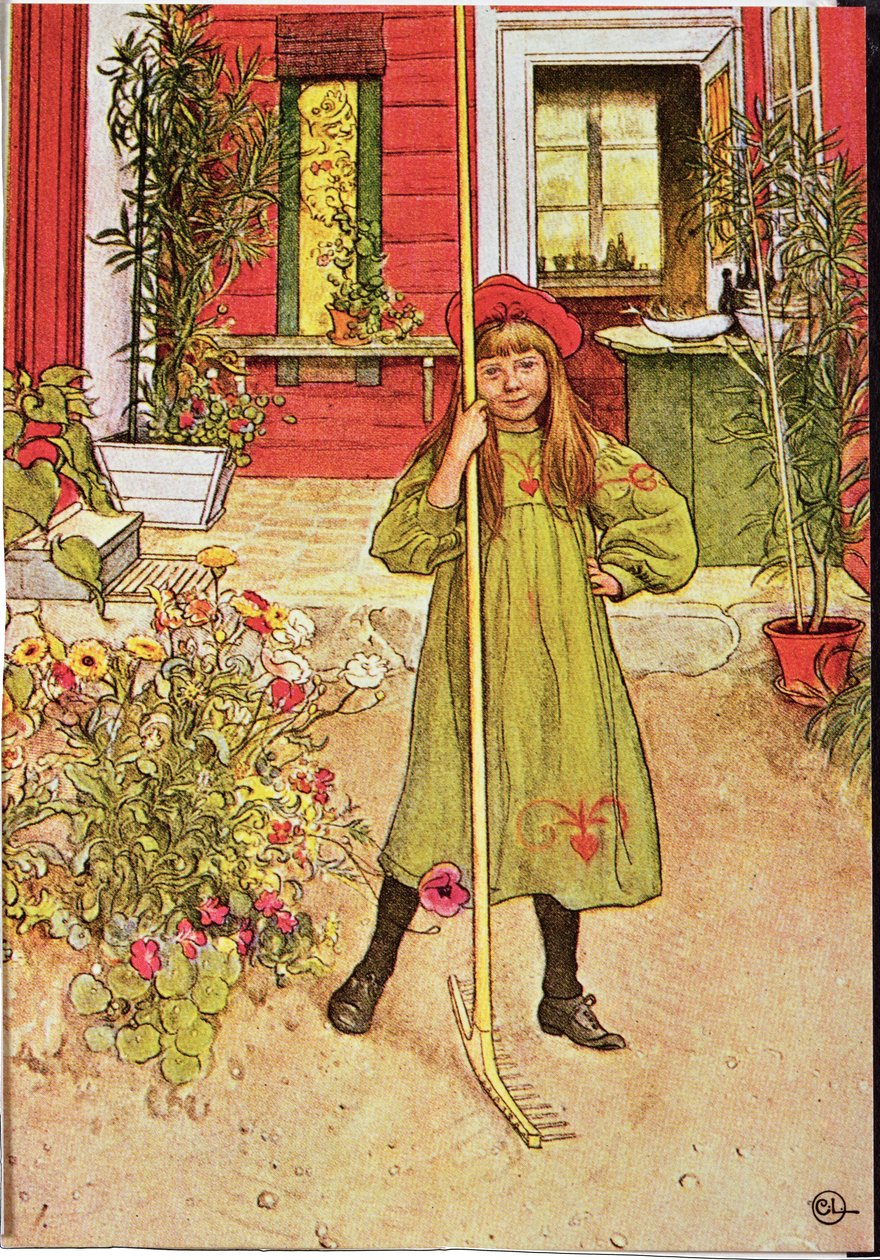 Krattning - Carl Larsson