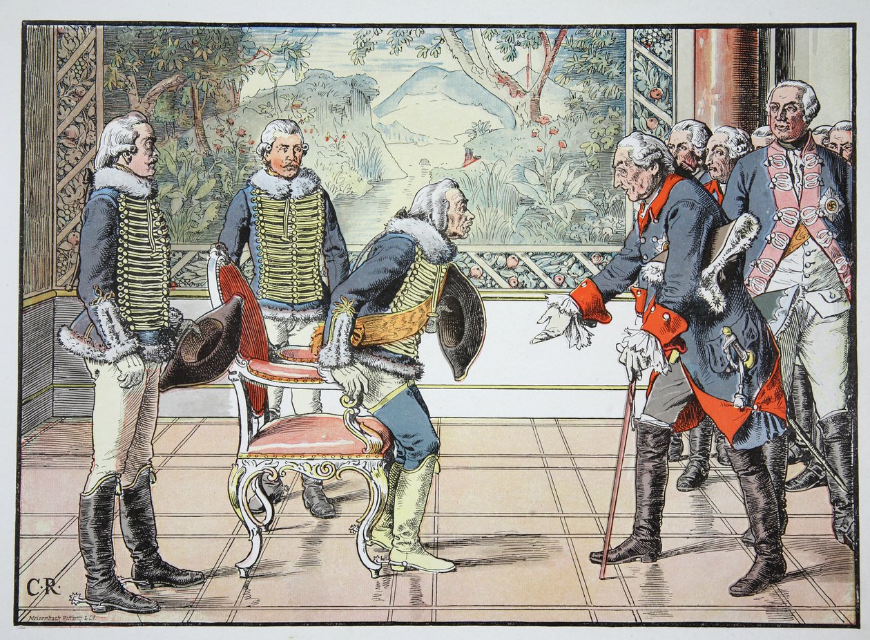 Frédéric le Grand et le Zieten de 85 ans, 1784 - Carl Röchling