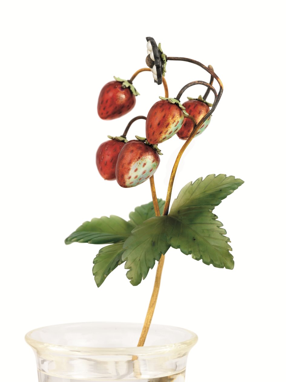 Étude de fraises sauvages, Saint-Pétersbourg, c.1900 - Carl Fabergé