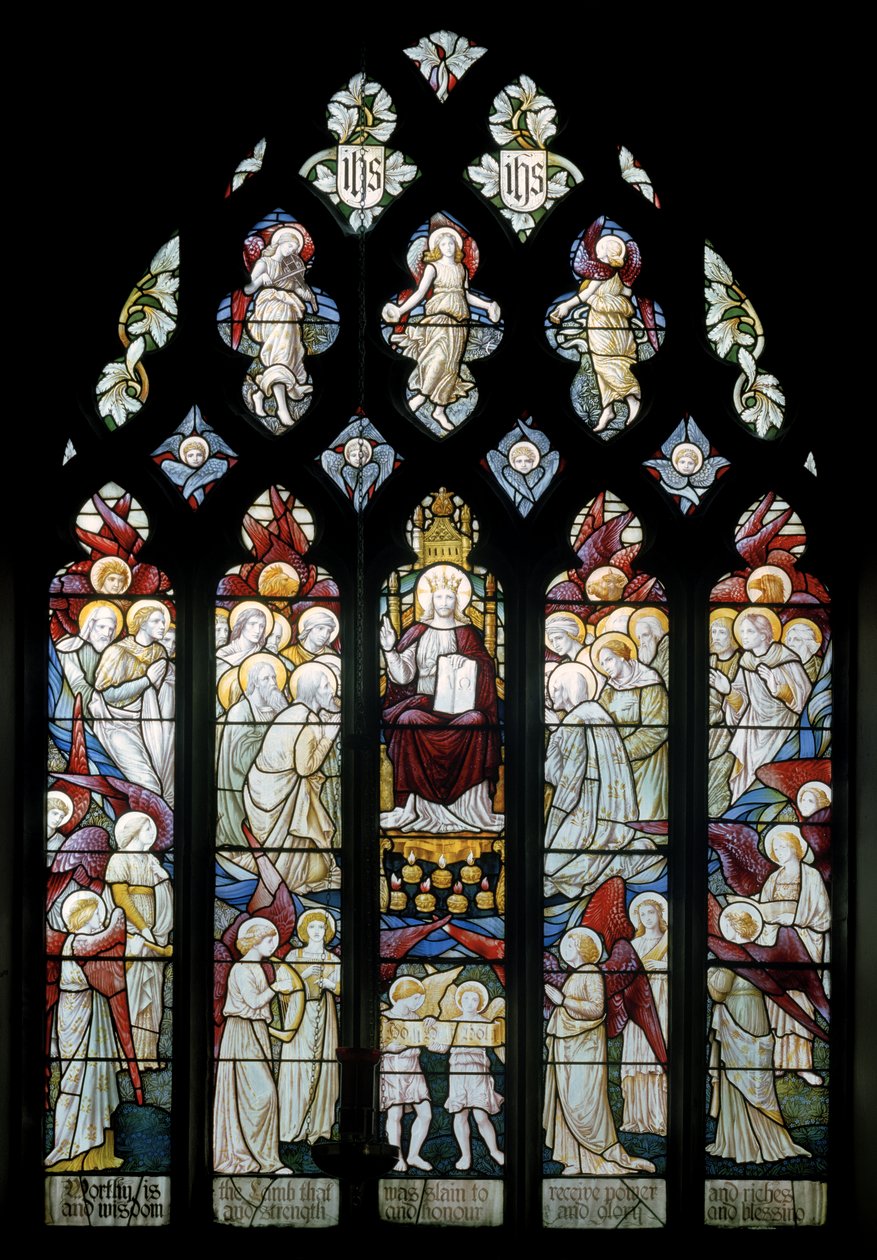 Latchford, Christchurch, Shrigley & Hunt, Carl Almquist, Christ en gloire adoré par les anges - Carl Almquist