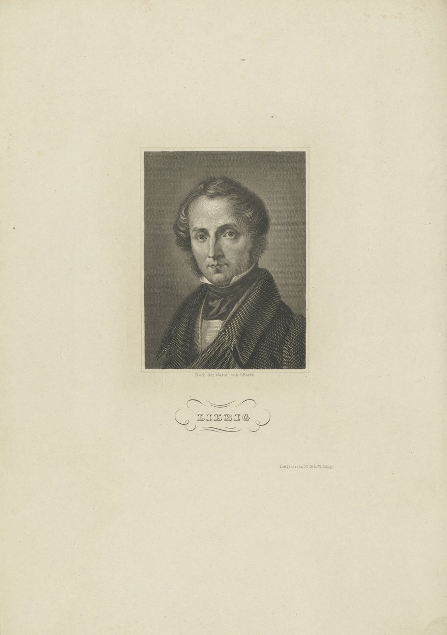 Portrait du chimiste Justus von Liebig, c. 1840 - Carl Barth