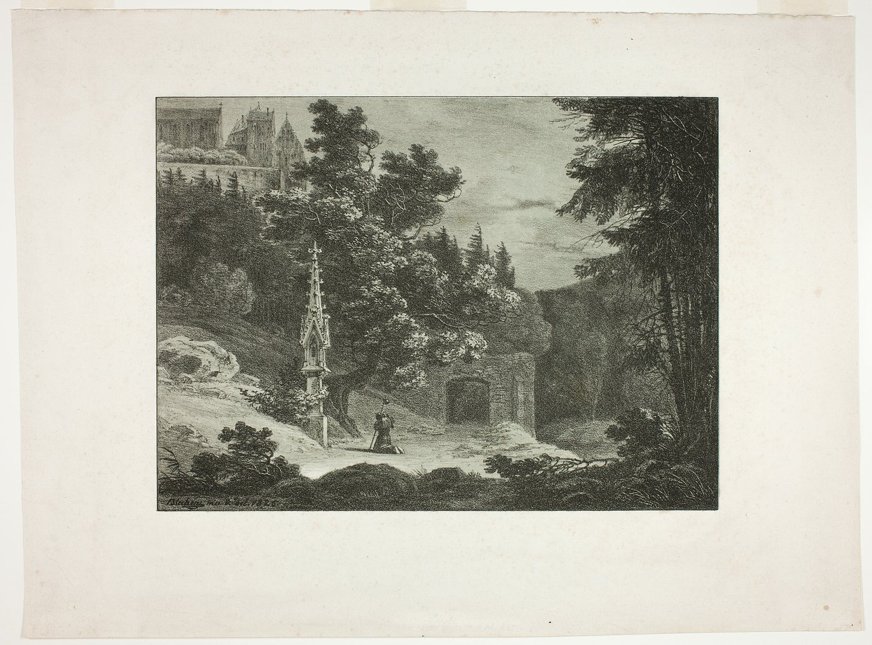 Pèlerin dans les bois - Carl Blechen