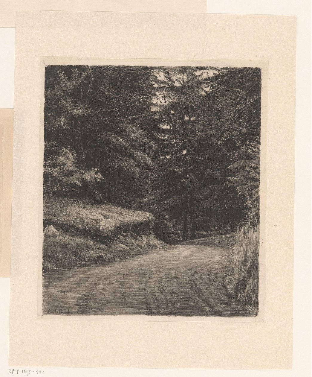 Chemin forestier - Carl Bloch