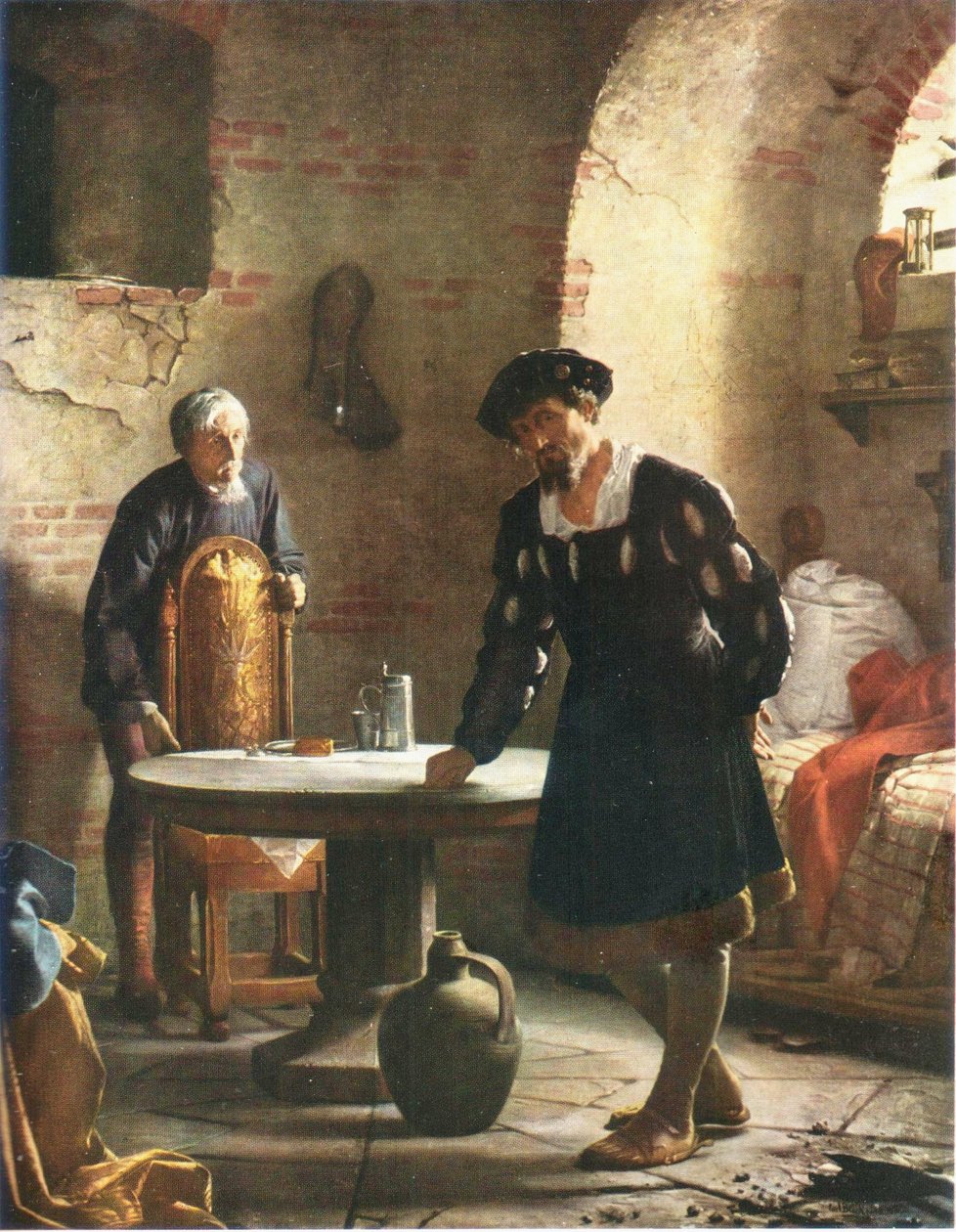 Danois : Christian II emprisonné dans la tour du château de Sønderborg Christian II emprisonné dans la tour du château de Sønderborg - Carl Bloch