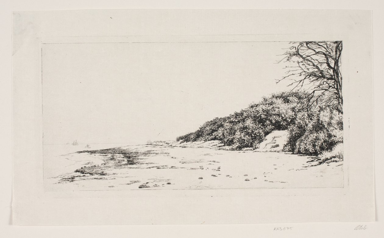 La falaise au bord de la mer - Carl Bloch