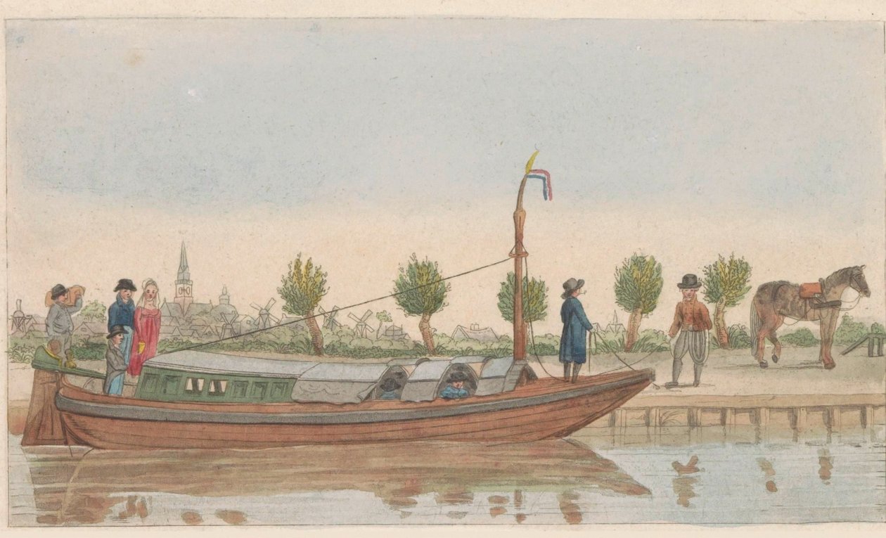 Une barque de tracte - Carl Cristiaan Fuchs