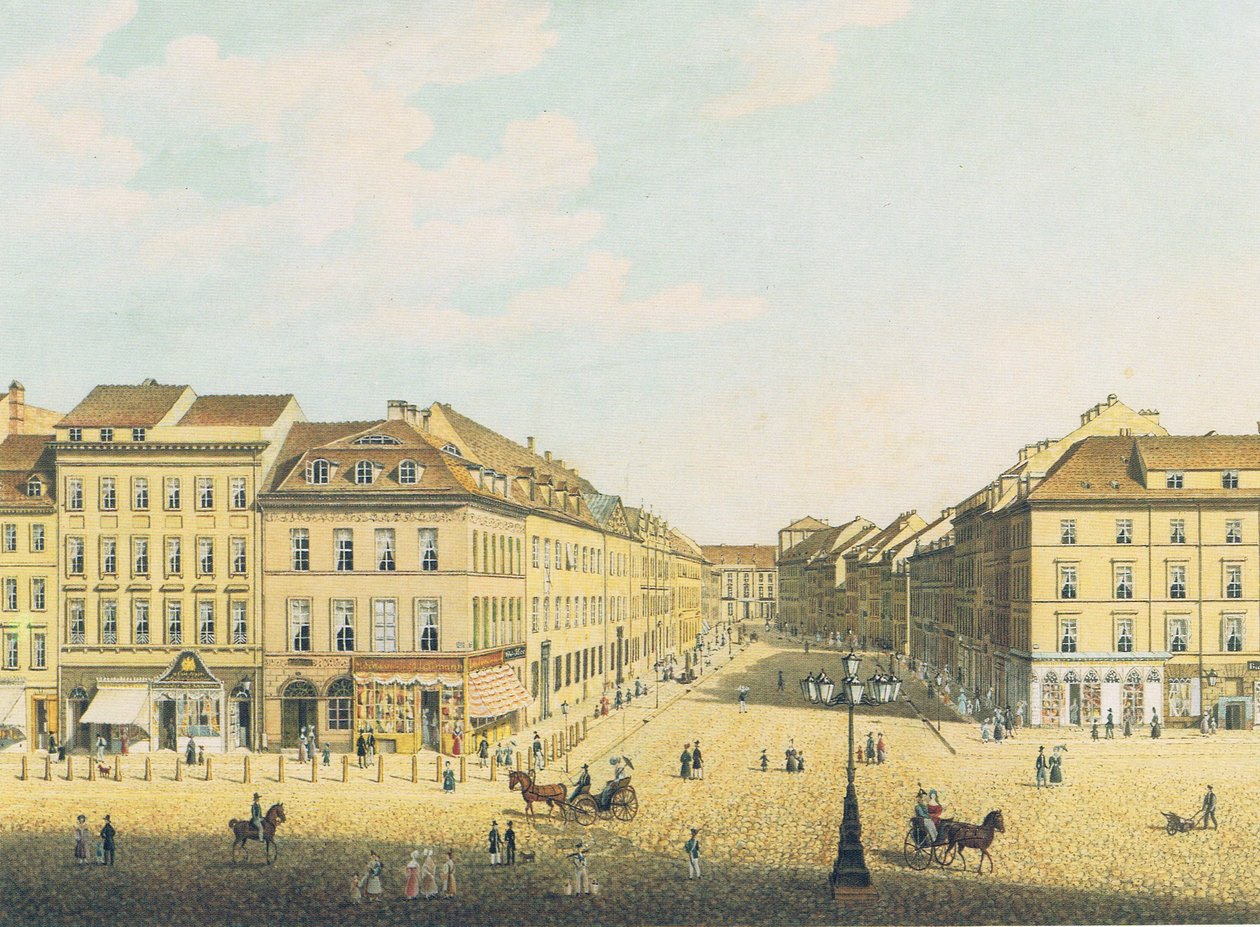Vue du château royal de Berlin sur la Breite Straße - Carl Daniel Freydanck