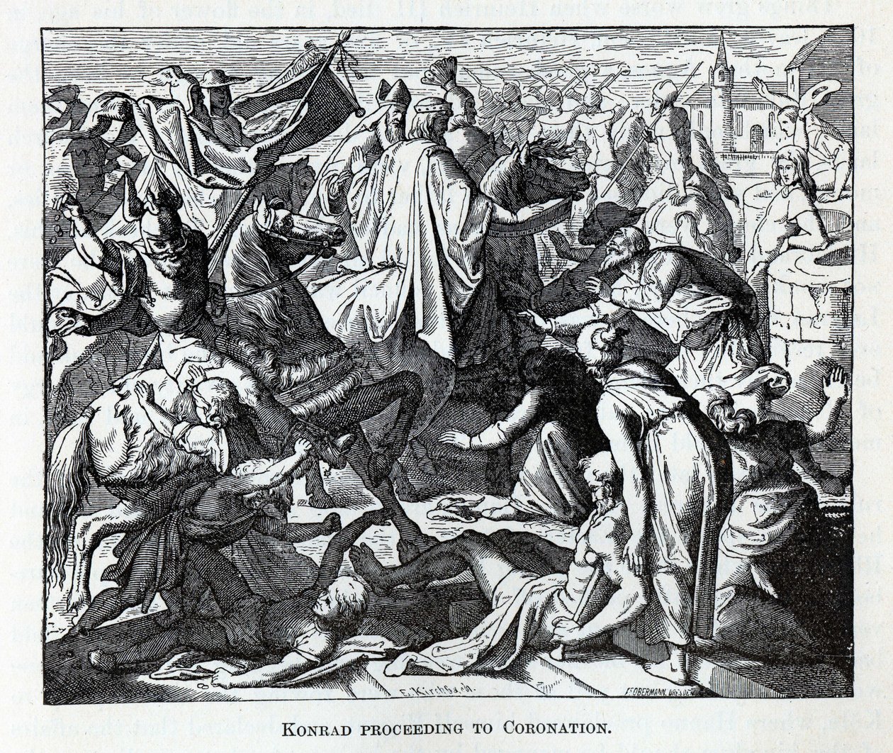 Conrad procédant au couronnement, 1882 - Carl Ferdinand Obermann