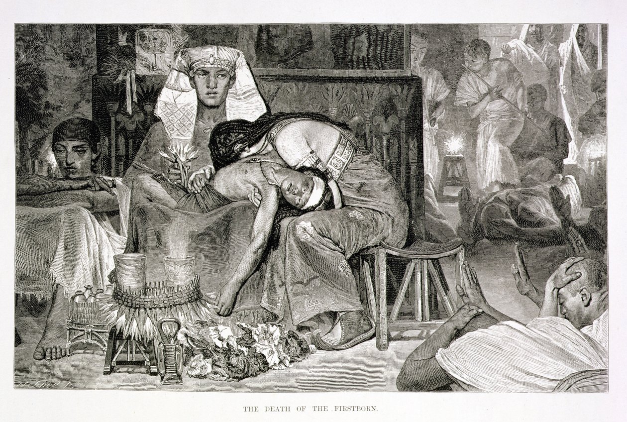 La Mort du premier-né, 19ème siècle - Carl Friedrich Heinrich Werner