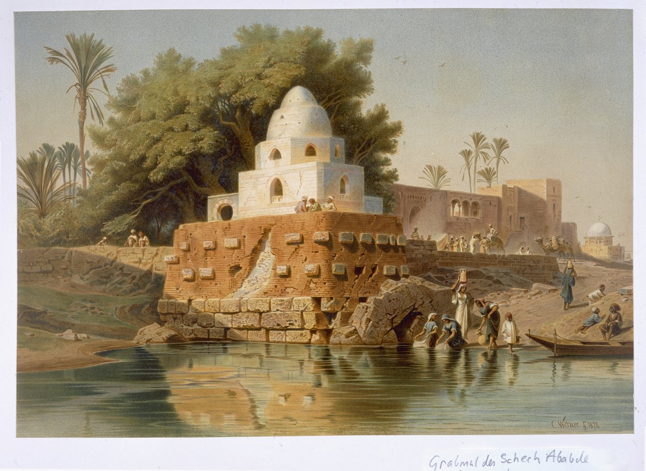 Tombeau de Sheikh Ababda à Minya, Moyenne-Égypte, 1871 - Carl Friedrich Heinrich Werner