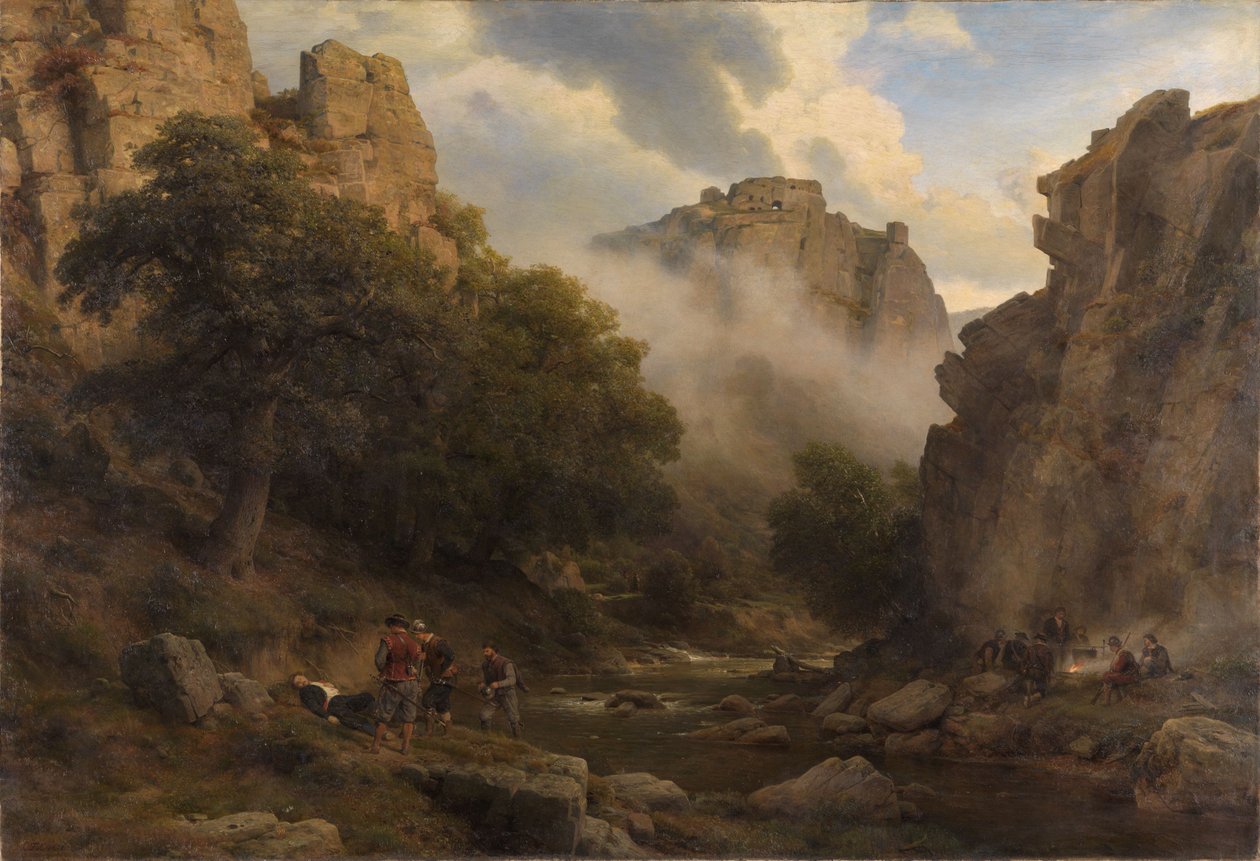 La vallée de la Bode dans le Harz - Carl Friedrich Lessing