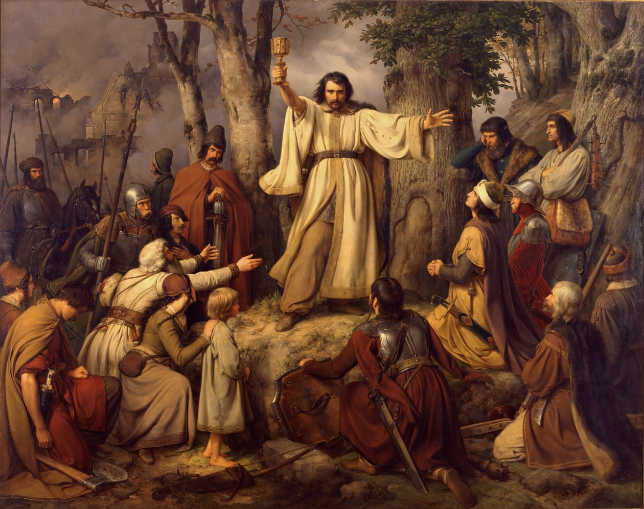 Prédication hussite - Carl Friedrich Lessing