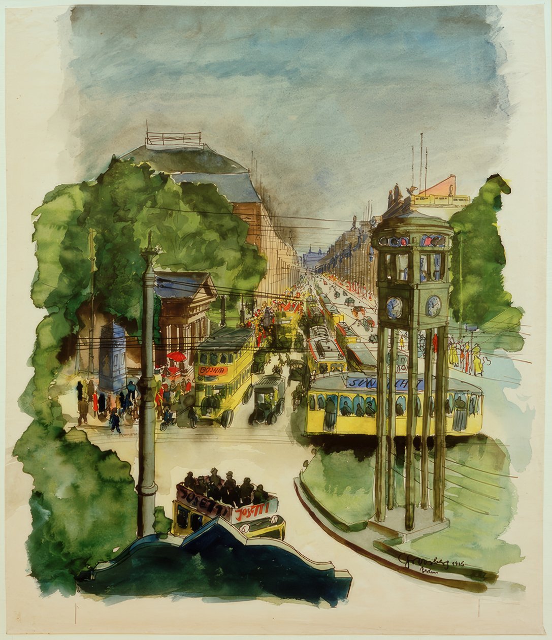 Carl Grossberg, Potsdamer Platz - Carl Grossberg