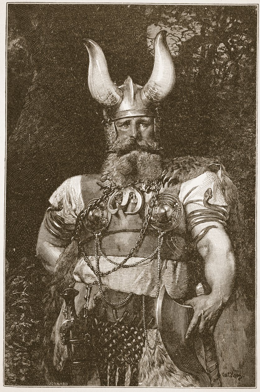 Un chef viking, illustration de 