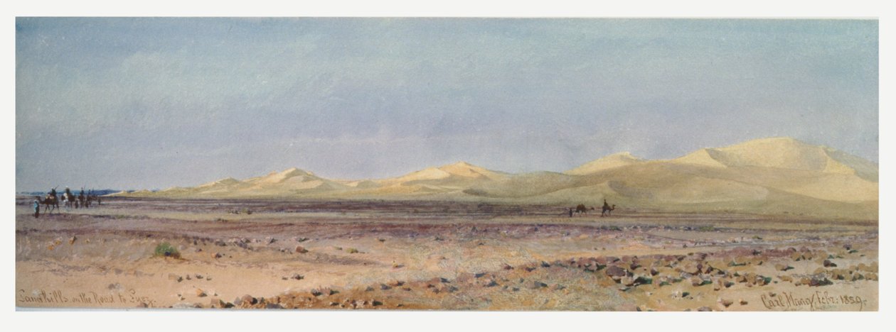 Collines de sable sur la route de Suez, 1859 - Carl Haag
