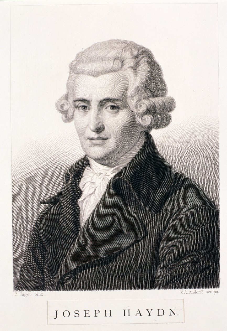 Joseph Haydn (1732-1809) gravé par F.A. Andorff - Carl Jager